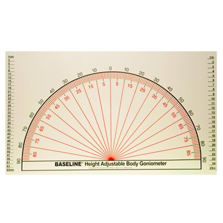 Fabrication Enterprises Baseline Adjustable Wall Goniometer 12-1096